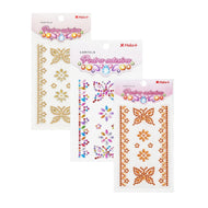 Cartela Pedras Adesivas Borboletas - Make+
