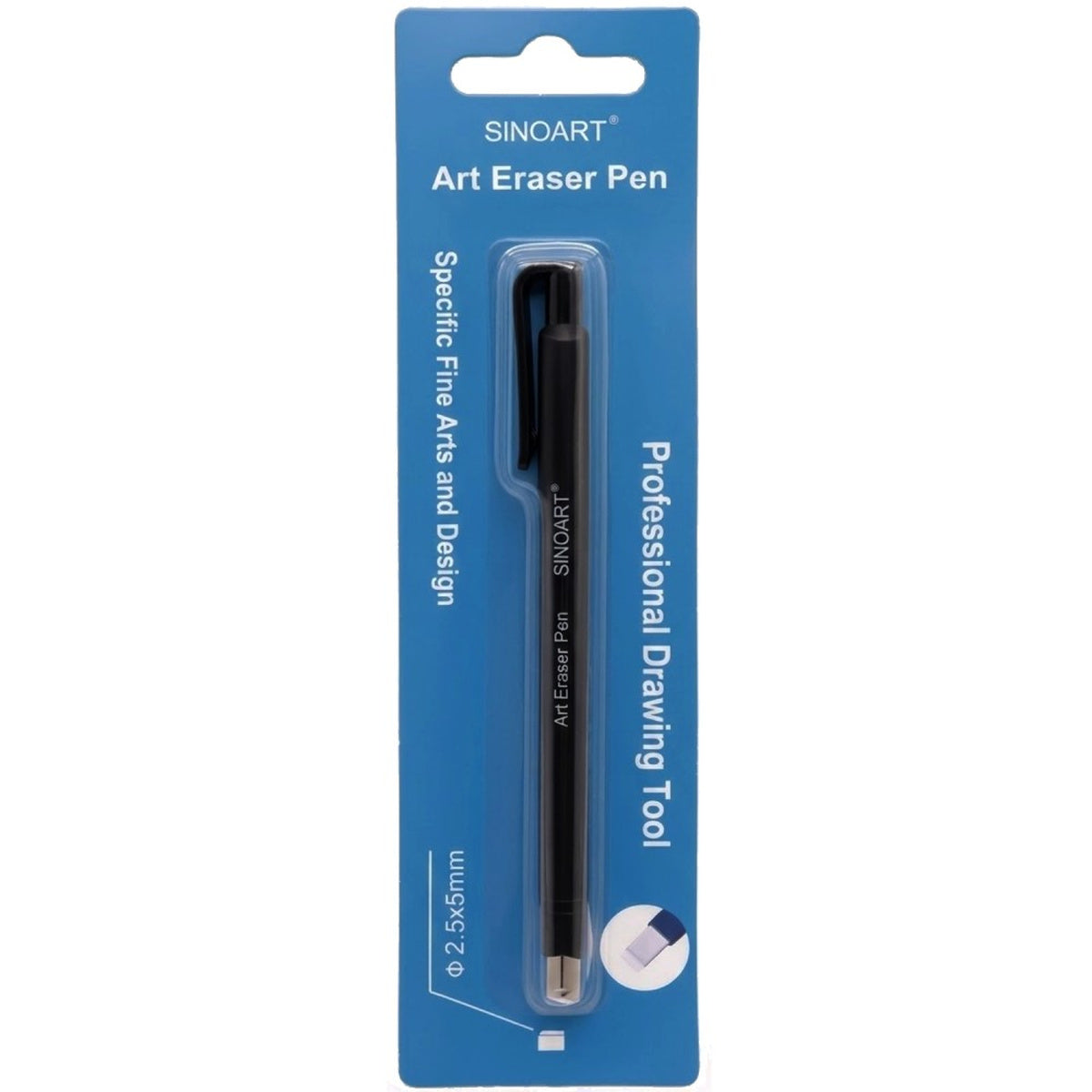 Caneta Borracha Flat 2,5mm para Correção em Desenho A295b - Sinoart