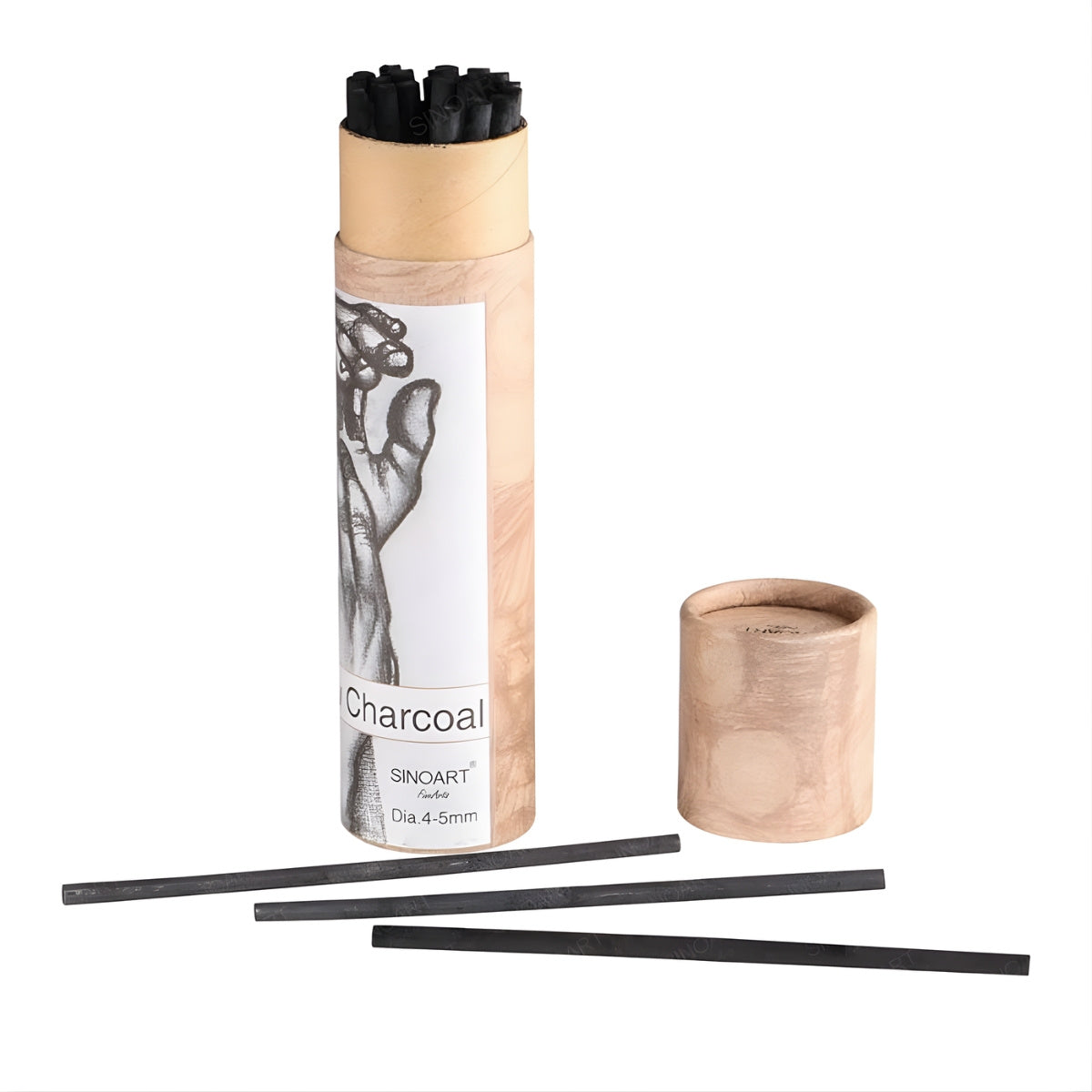 Carvão Willow com 25 Unidades para Desenho e Sombreamento T0162 - Sinoart