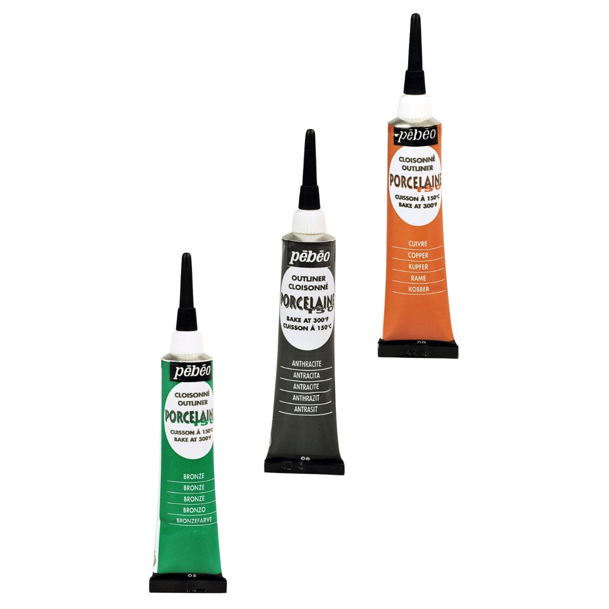 Tinta 3d para Porcelana Porcelaine 150 Outliner 20ml - Pebeo