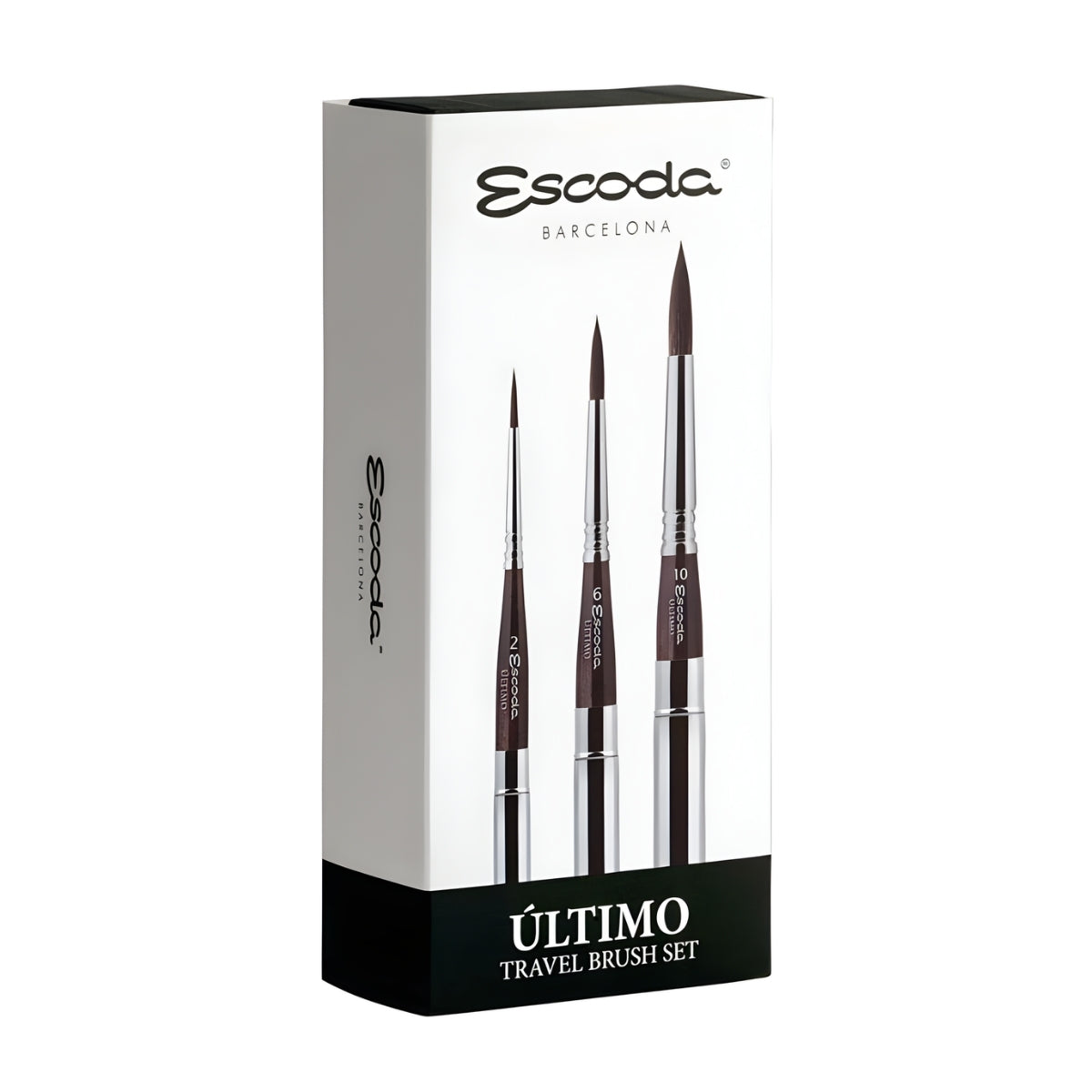 Estojo de Pinceis Escoda Ultimo Travel Brush com 03 Unidades