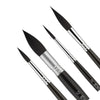 Kit de Pincel Escoda Ultimo 8911 Cerda Sintetico Cabo Curto com 04 Unidades