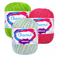 Linha Charme Algodão Mercerizado Crochê Tricô 150g 396m Tex 378 - Círculo