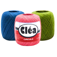 Linha Cléa Algodão Mercerizado Crochê Tricô 19g 125m Tex 151 - Círculo
