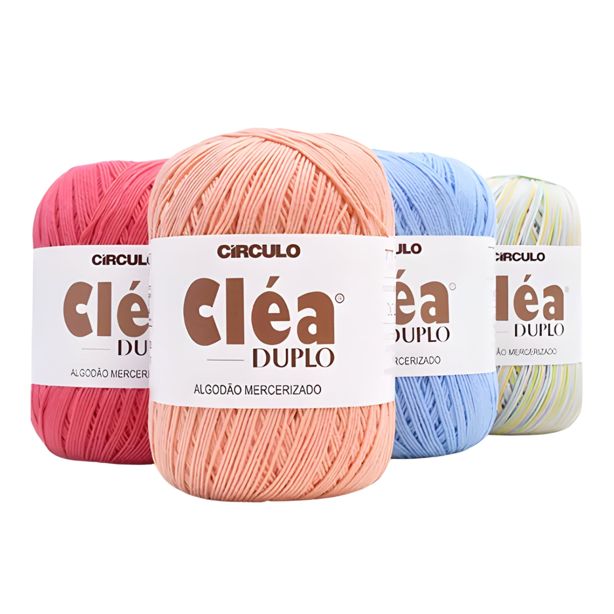 Linha Cléa Duplo Algodão Mercerizado Crochê Tricô 150g 508m Tex 295 - Círculo