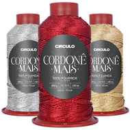 Fio Cordonê Mais Poliamida Moda Festa Crochê Tricô 100g 140m Tex 715 - Círculo