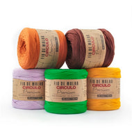Fio de Malha Premium Poliéster com Elastano Crochê Tricô 270g 140m Tex 5905 25mm - Círculo