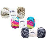 Fio Família Color Acrílico Crochê Tricô 40g 106m Tex 375 - Pingouin