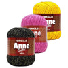Linha Anne Brilho Ouro Algodão Mercerizado com Fibra Metalizada Crochê Tricô 150g 500m Tex 301 - Círculo