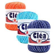 Linha Cléa Multicolor 1000 Algodão Mercerizado Crochê Tricô 151g 1000m Tex 151 - Círculo