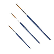 Pincel Escoda Chronos 1354 Pelo Sintético Redondo Filete Cabo Curto Azul