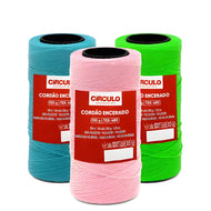 Cordão Encerado Poliéster Bijuterias Macramê Encadernação Scrapbooking 100g 150m 1mm - Círculo