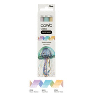 Estojo Marcador Artístico Copic Ciao Layer & Mix Ponta Dupla com 3 Cores Pastel Palette