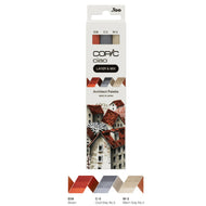 Estojo Marcador Artístico Copic Ciao Layer & Mix Ponta Dupla com 3 Cores Architect Palette