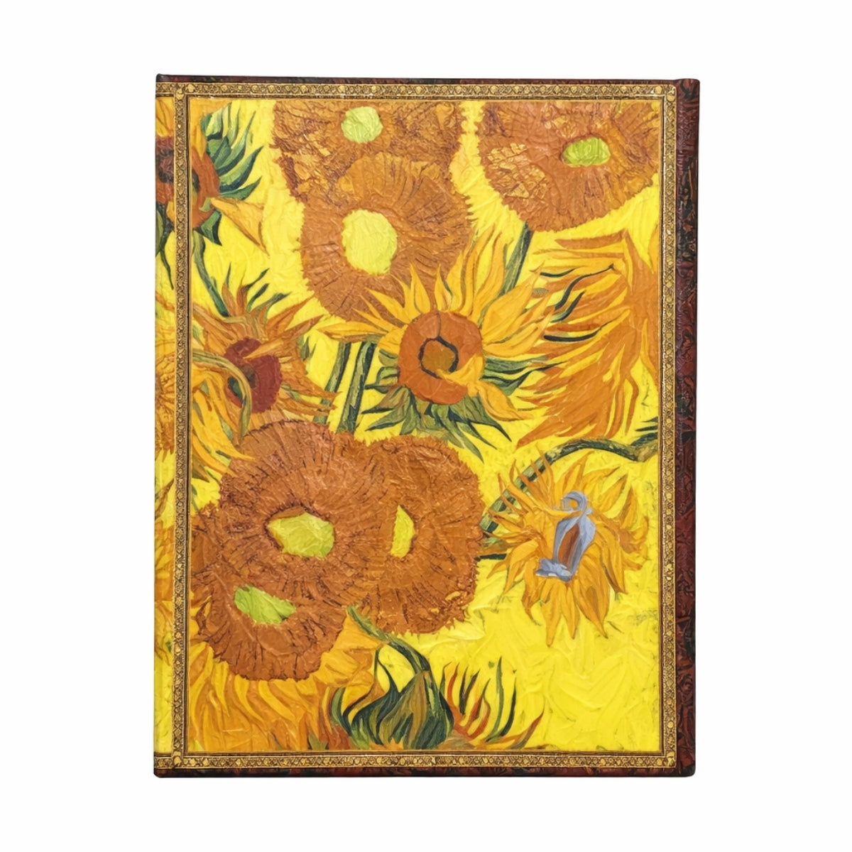 Caderno Pautado Capa Dura Ultra Van Gogh, Sunflowers 18x23cm 144 Páginas 120g/m² - Paperblanks