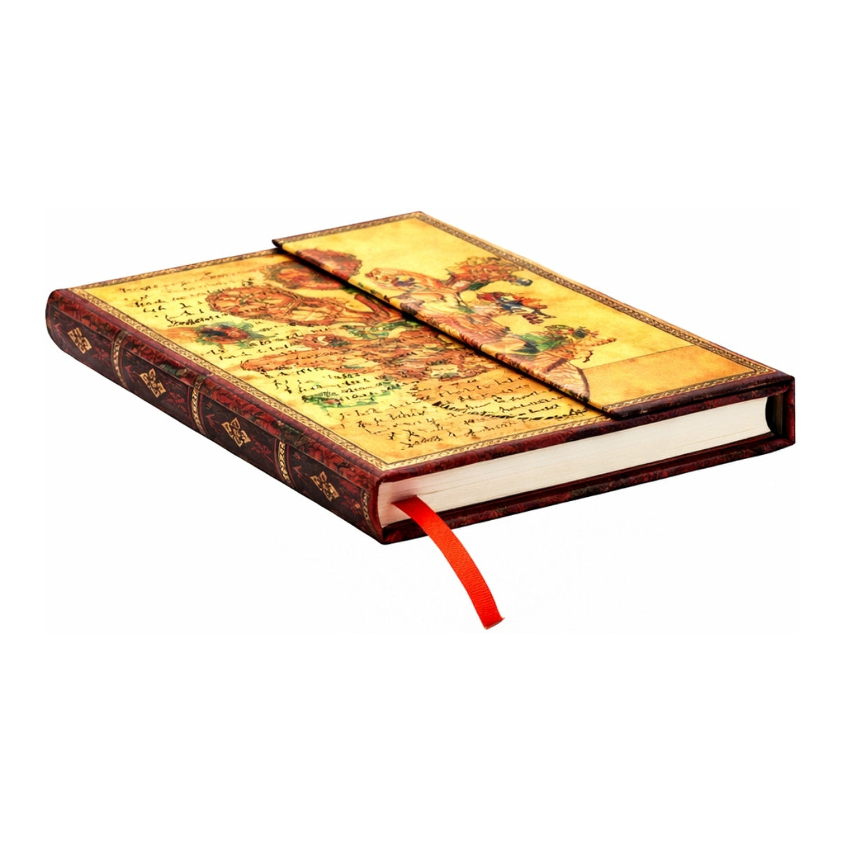 Caderno Pautado Capa Dura Ultra Van Gogh, Sunflowers 18x23cm 144 Páginas 120g/m² - Paperblanks