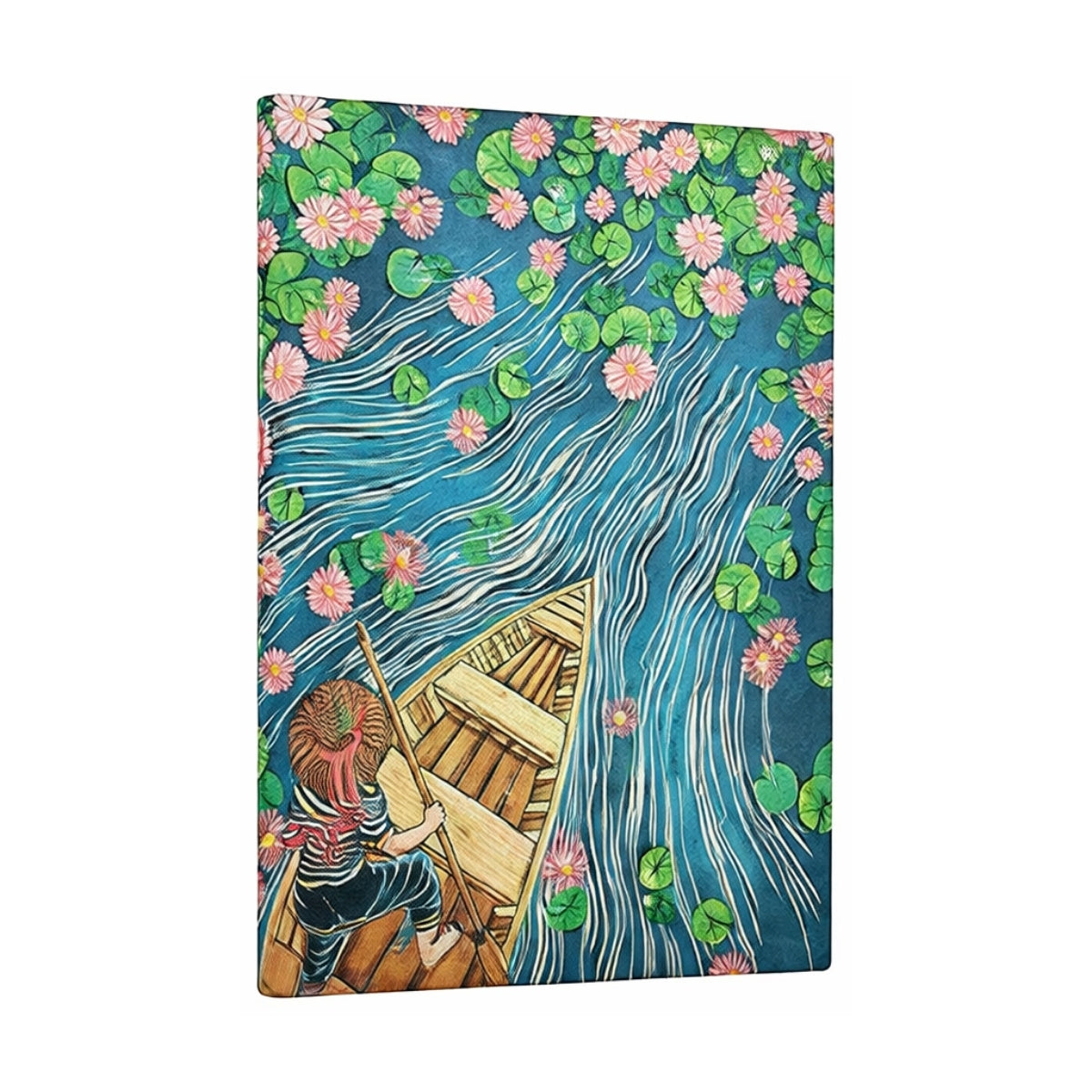 Caderno Pautado Capa Flexível Midi Lotus River 13x18cm 176 Páginas 100g/m² - Paperblanks