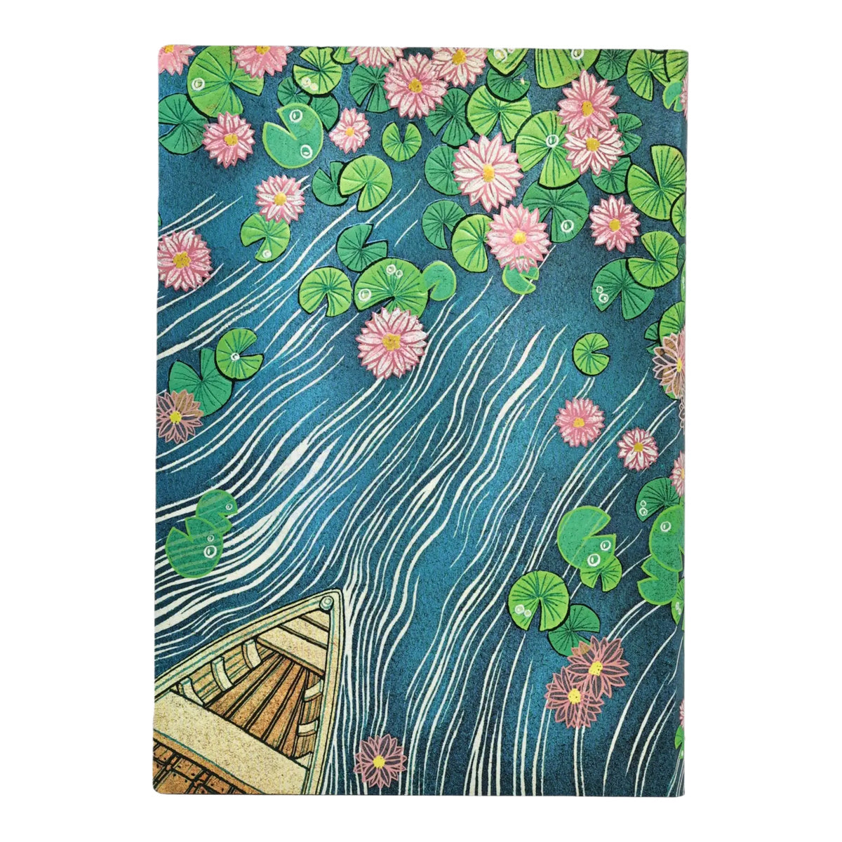 Caderno Pautado Capa Flexível Midi Lotus River 13x18cm 176 Páginas 100g/m² - Paperblanks