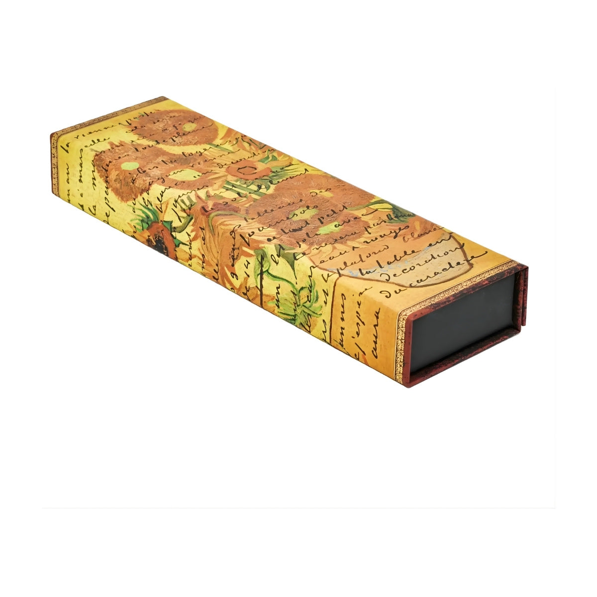 Estojo Magnético para Canetas Van Gogh, Sunflowers 22x6,8x3cm - Paperblanks