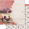 Papel para Scrapbook Dupla Face Cozinha Country 30,5x30,5cm Sd-1414 - Litoarte