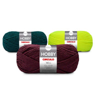 Fio Hobby Acrílico Antipilling Crochê Tricô 100g 160m Tex 625 - Círculo