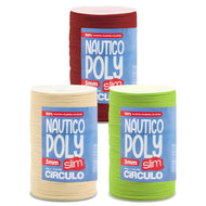 Fio Náutico Poly Slim Poliéster 3mm Crochê Tricô Macramê 400g 350m Tex 1142 - Círculo
