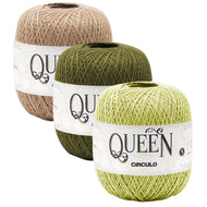 Fio Queen 5/2 Algodão Egípcio Crochê Tricô 100g 424m Tex 236 - Círculo