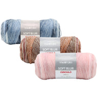 Fio Soft Blur Acrílico e Poliéster Crochê Tricô 100g 240m Tex 416 - Círculo