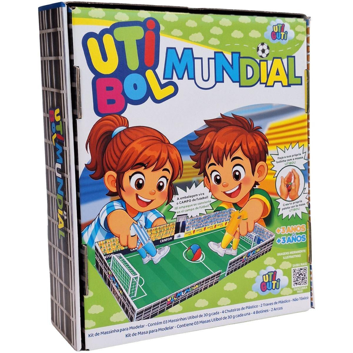 Kit Massinha Que Pula UtiGuti para Modelar com 9 Peças B600127 - Mundial