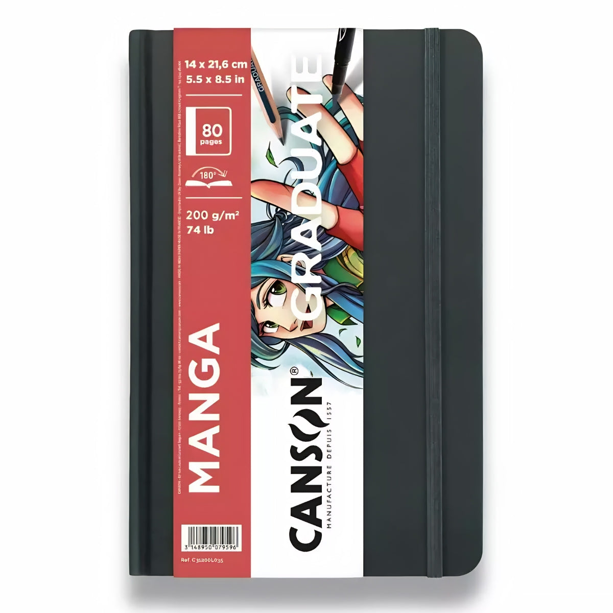 Caderno Art Book Graduate Mangá 200g/m² A5 14x21,6cm com 40 Folhas C31200L035 - Canson