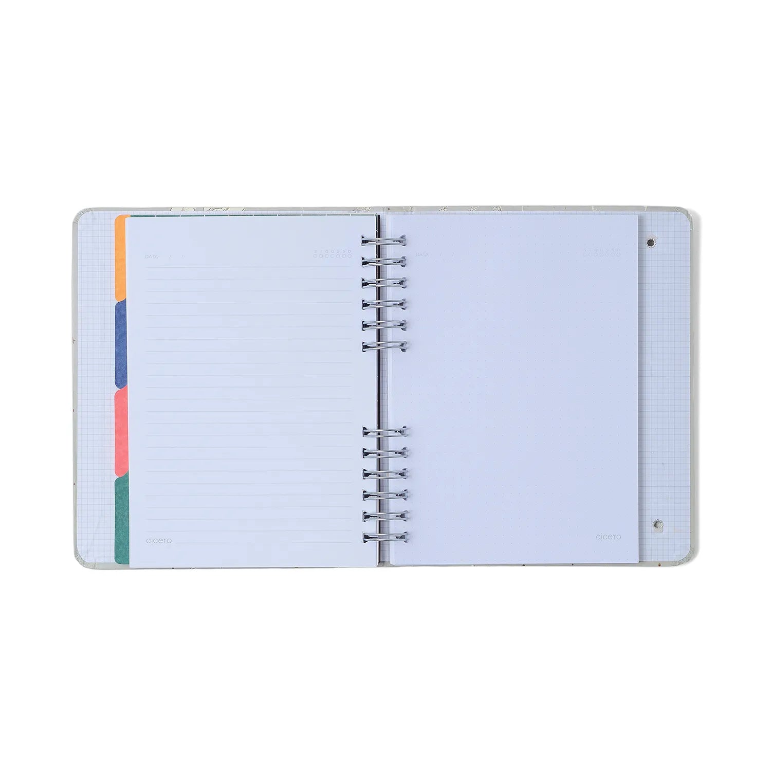 Caderno Organizador Trancoso Pautado e Pontilhado A5 14,8x21cm 80 Folhas 90g/m² Buquê de Sal - Cicero