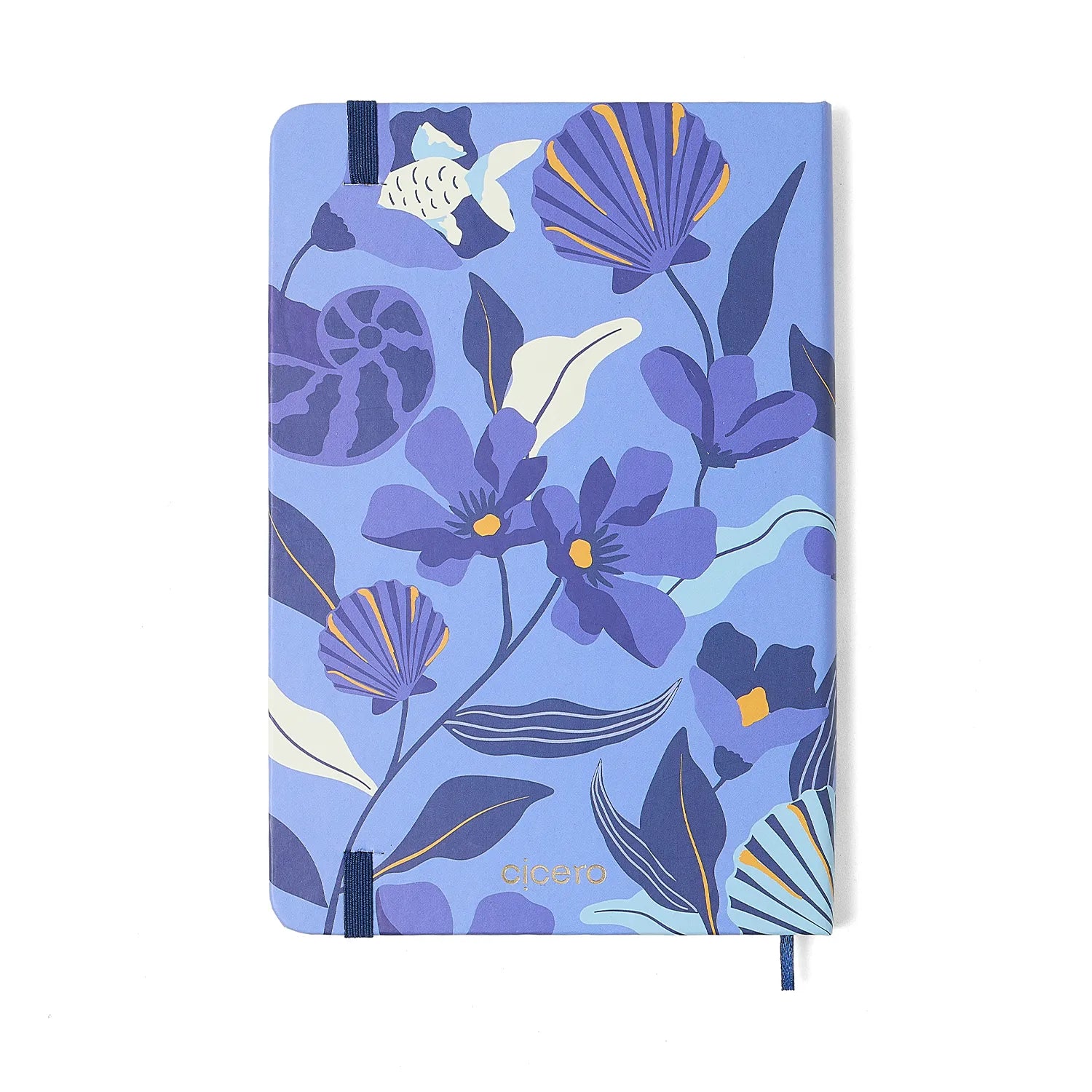 Caderneta Trancoso Capa Dura sem Pauta 14x21cm 160 Páginas 80g/m² Azul - Cicero