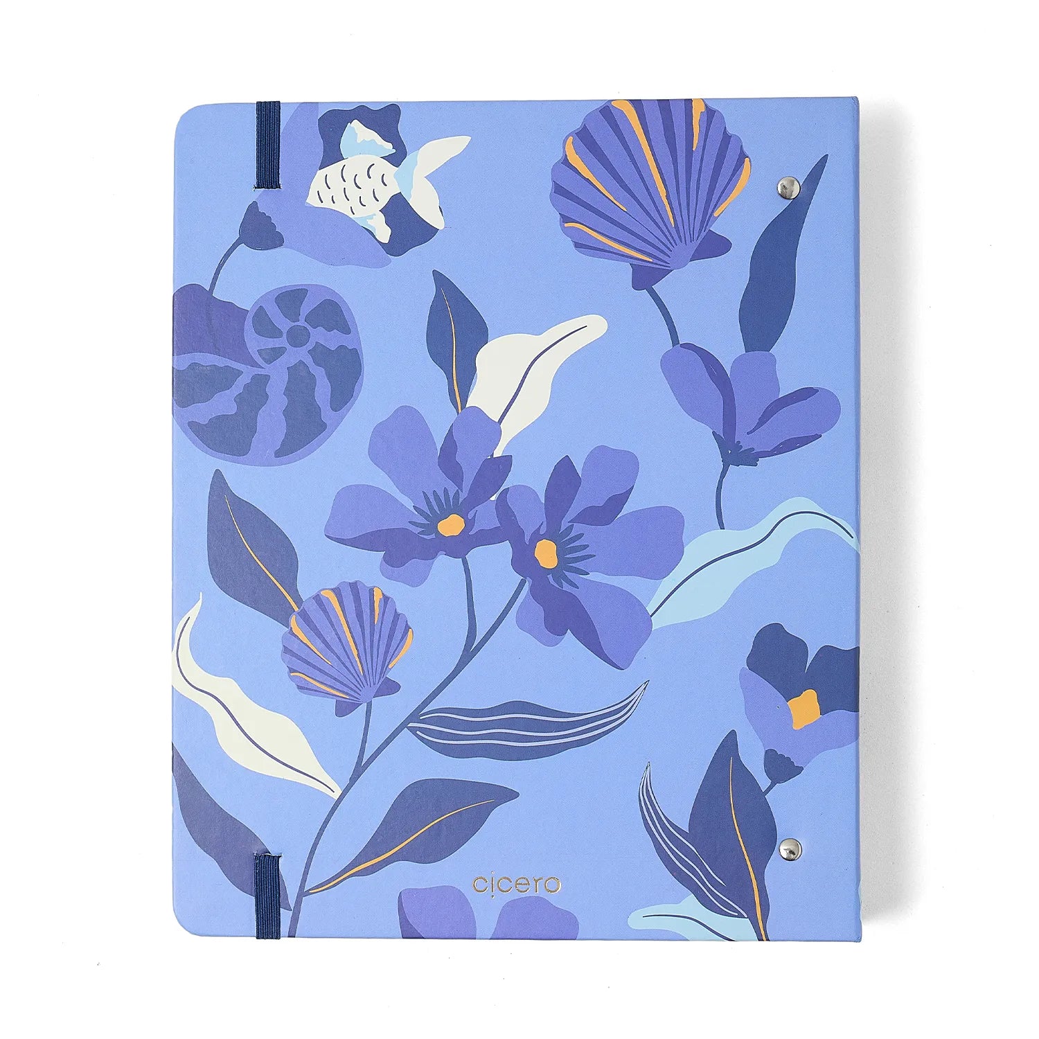 Caderno Criativo Argolado Trancoso Pautado 17x24cm 100 Folhas 80g/m² Azul - Cicero