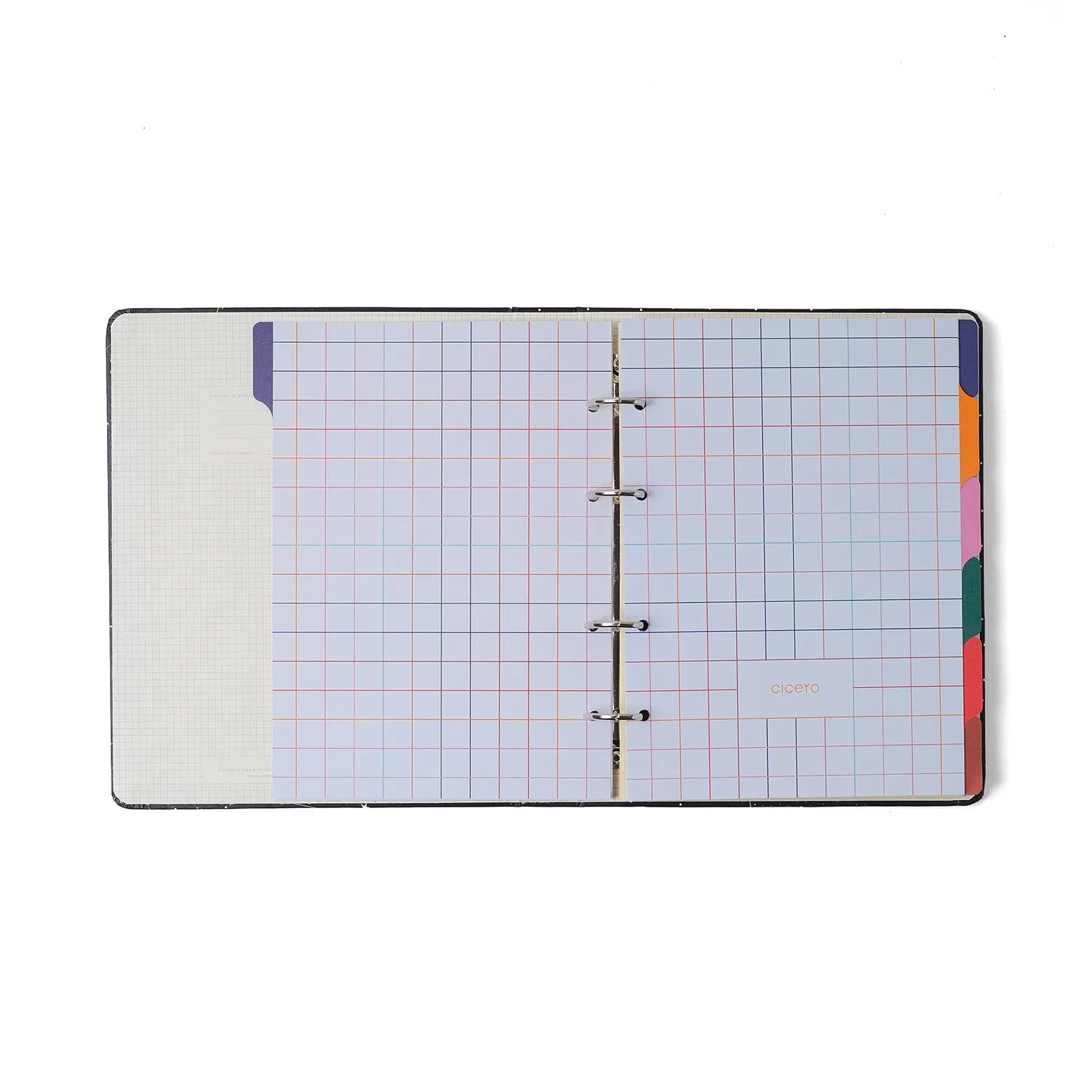Caderno Criativo Argolado Trancoso Pautado 17x24cm 100 Folhas 80g/m² Azul - Cicero