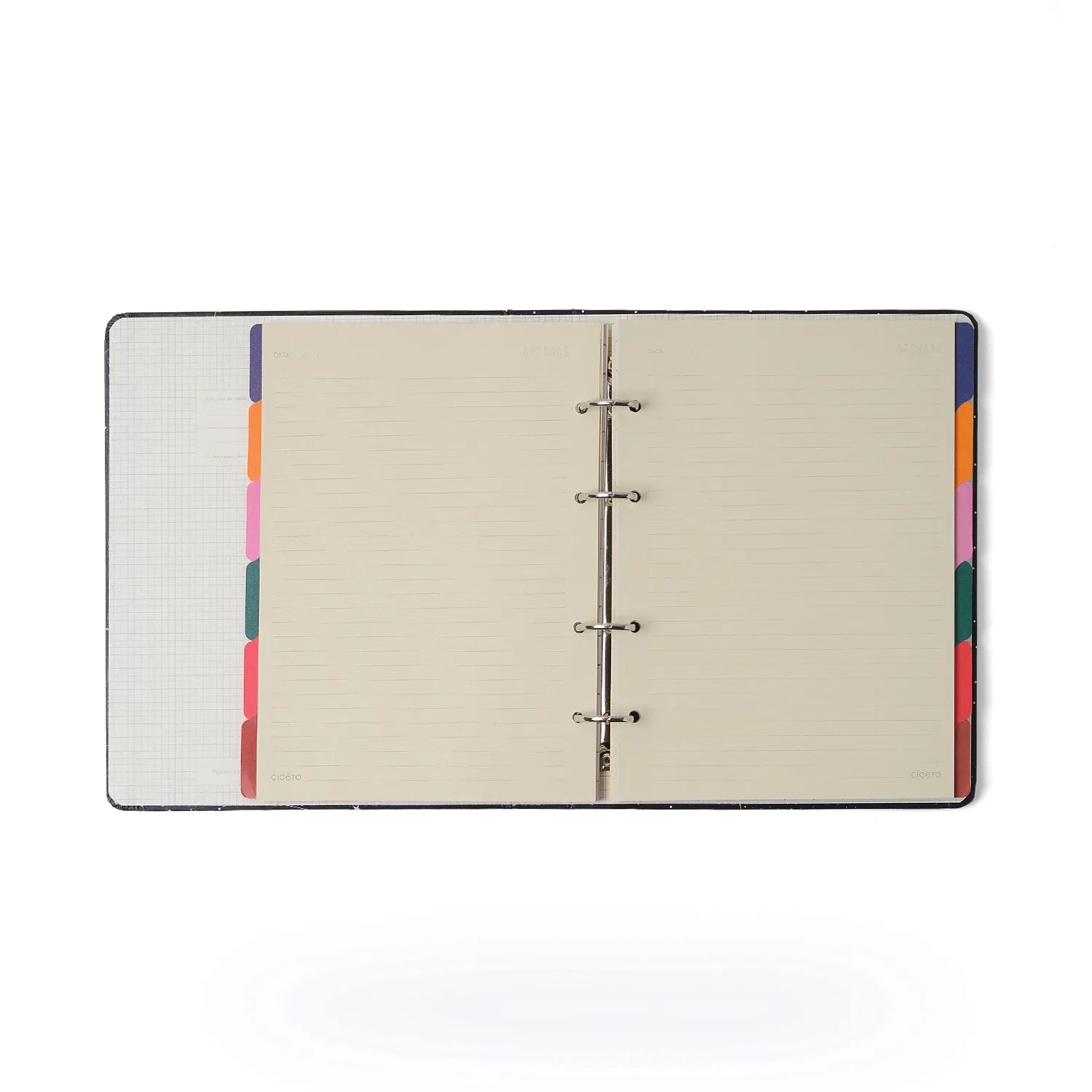 Caderno Criativo Argolado Trancoso Pautado 17x24cm 100 Folhas 80g/m² Azul - Cicero