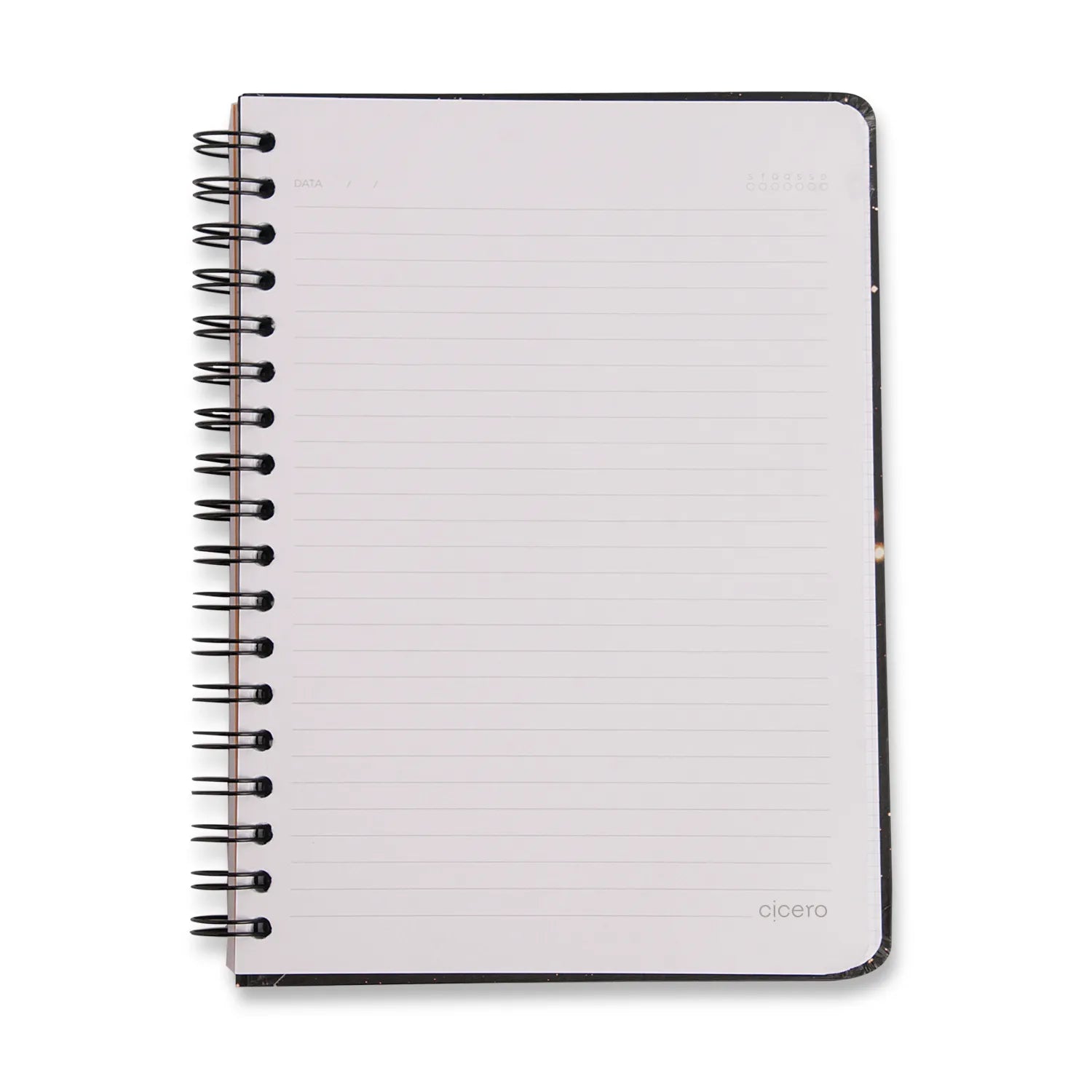 Caderno Colegial Wire-o Trancoso Pautado 17,3x24cm 80 Folhas 75g/m² Azul - Cicero