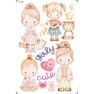 Transfer de Imagem Small Meninas 9,8x15cm para Artesanato e Decoração Tis-150 - Litoarte