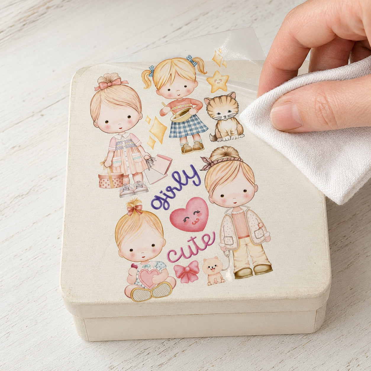 Transfer de Imagem Small Meninas 9,8x15cm para Artesanato e Decoração Tis-150 - Litoarte