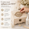 Aplique em Mdf Coleção Costura Tesoura 4x6cm para Artesanato e Scrapdecor Apm4-527 - Litoarte