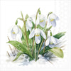 Guardanapo para Decoupage Ambiente 33x33cm com 2 Unidades - Flores Gotas de Neve