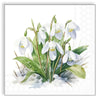 Guardanapo para Decoupage Ambiente 33x33cm com 2 Unidades - Flores Gotas de Neve