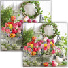 Guardanapo para Decoupage Ambiente 33x33cm com 2 Unidades - Jardim Tulipas