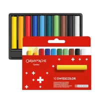 Kit de Giz Pastel Carandache Swisscolor com 10 Cores