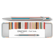 Caneta Esferográfica Carandache 849 Ballpoint Paul Smith Edição Especial Prata