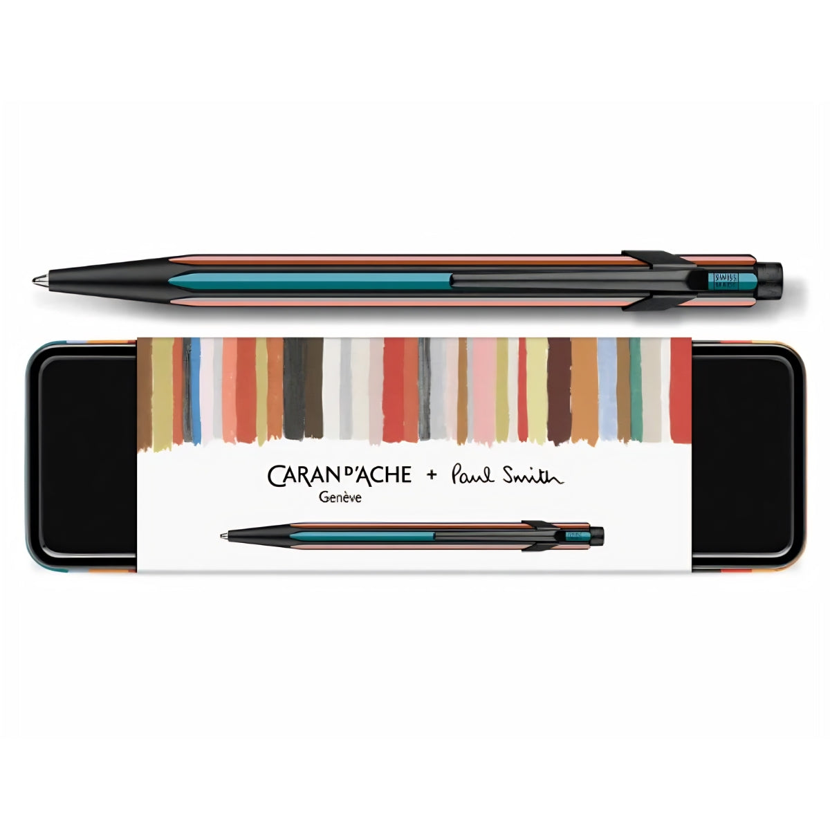 229861-lata-de-caneta-esferografica-carandache-849-ballpoint-pen-paul-smith-preto-edicao-especial-580057