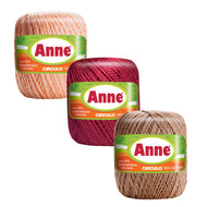 Fio Anne Algodão Mercerizado Crochê Tricô Vestuário Decoração 19g 65m Tex 295 - Círculo