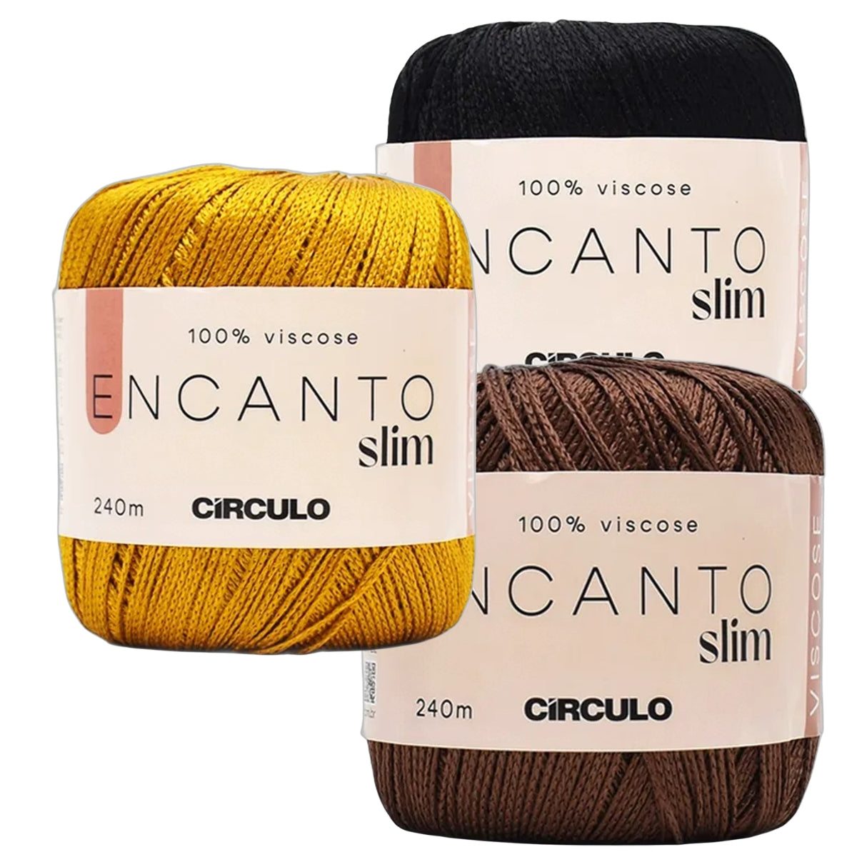 Linha Encanto Slim Viscose Cintilante Crochê Tricô Franjas Tassels 100g 240m Tex - Círculo