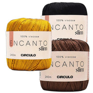 Linha Encanto Slim Viscose Cintilante Crochê Tricô Franjas Tassels 100g 240m Tex - Círculo