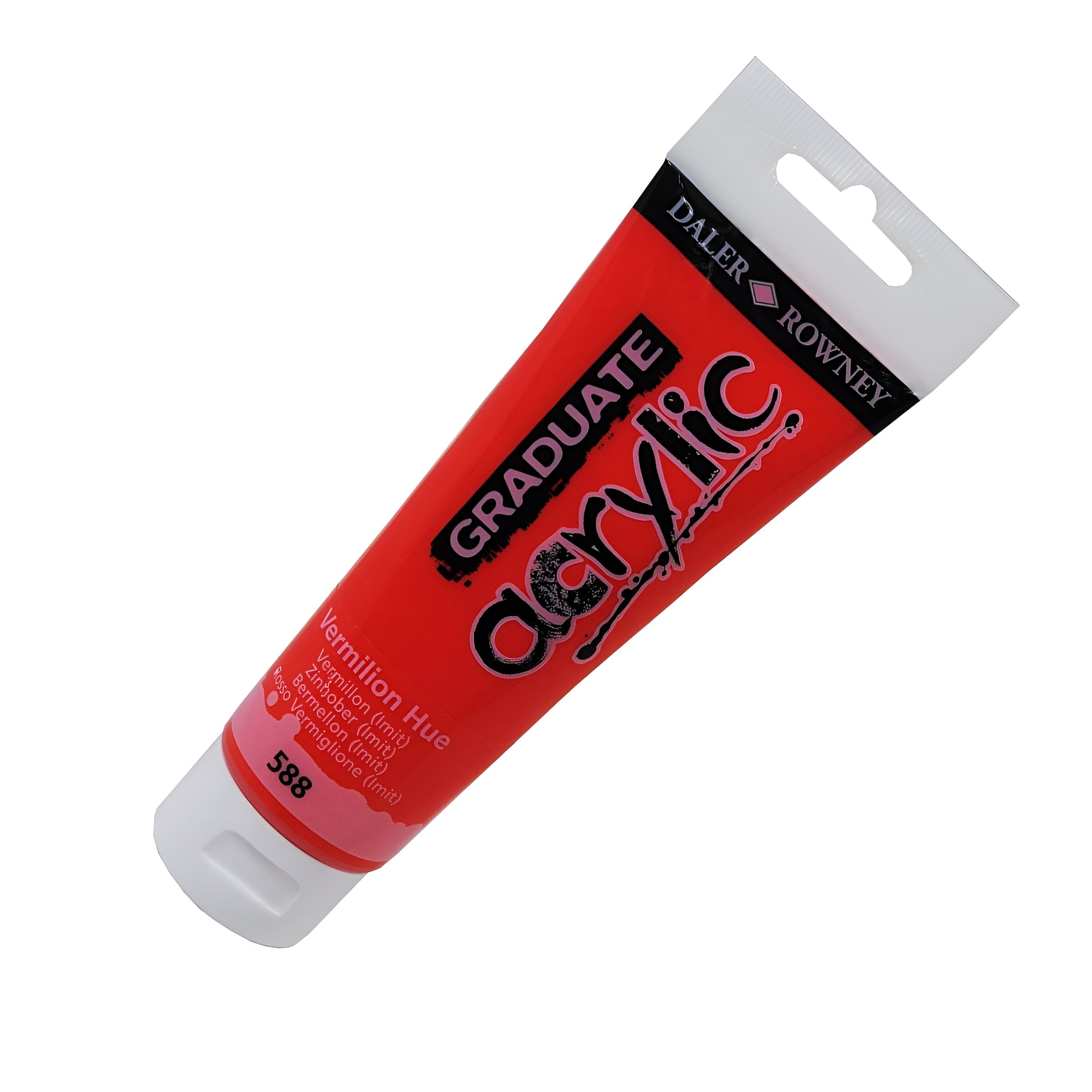 Tinta Acrílica Graduate 120ml Daler & Rowney - 588 Vermilion Hue