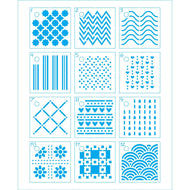 Kit Mini Stencil Coleção Goods 17x21cm para Pintura Decorativa e Artesanato Stmi-036 - Litoarte